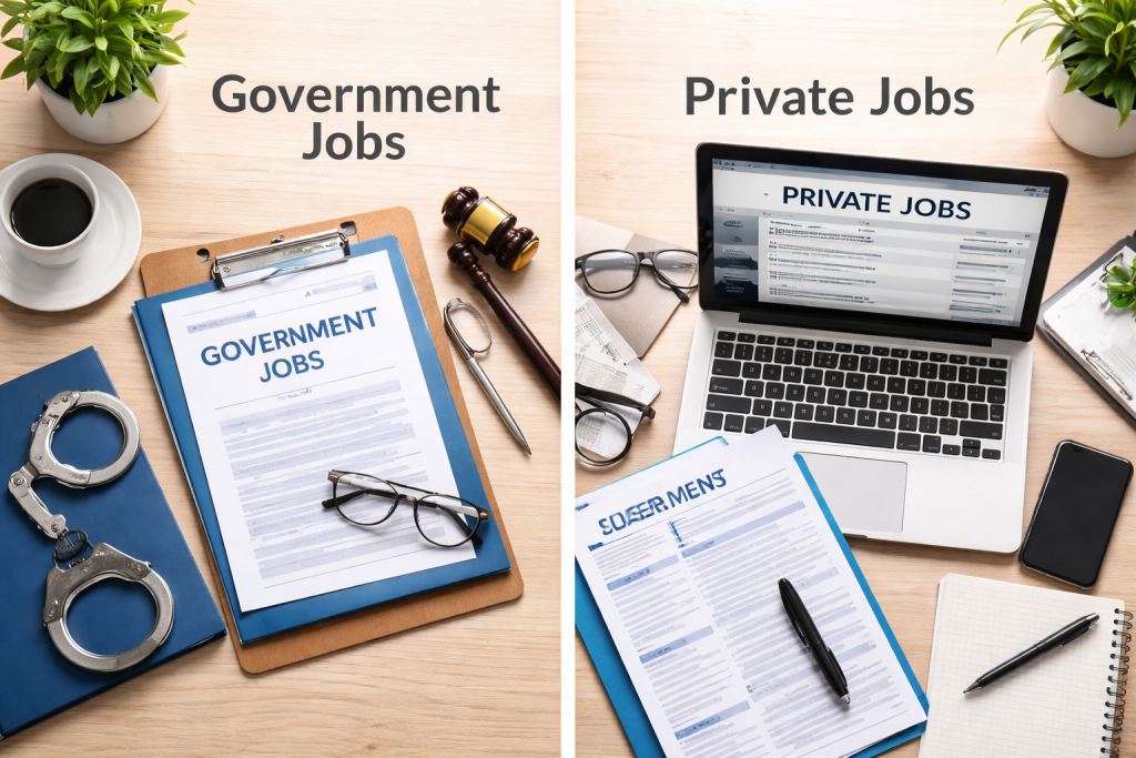 Government Jobs vs Private Jobs: A Comprehensive Comparison